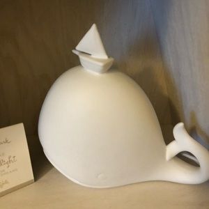 Hallmark Ceramic Whale Nightlight NEW